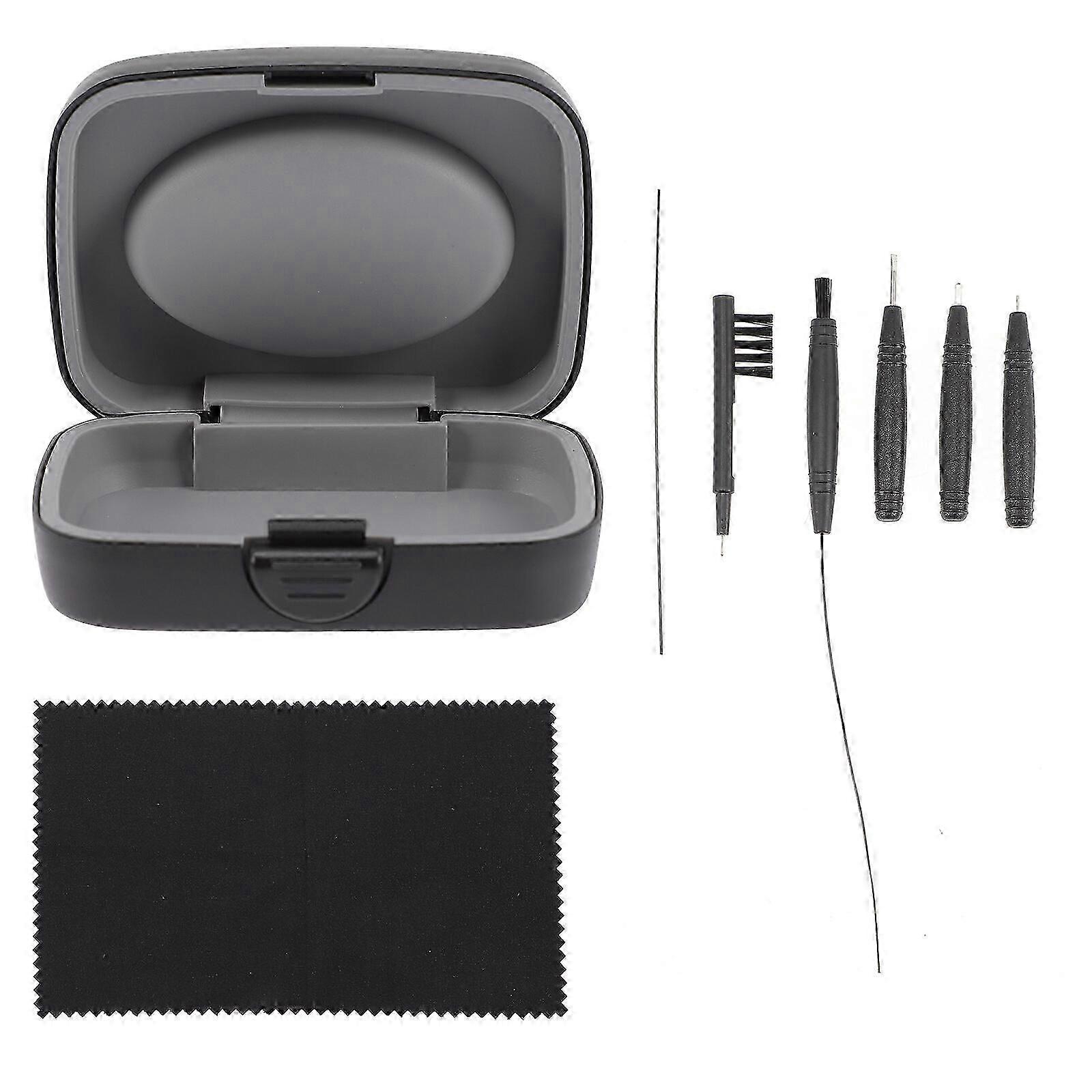 1 Set Hearing Aid Cleaning Tool BTE Hearing Aid Cleaning Brush with Case