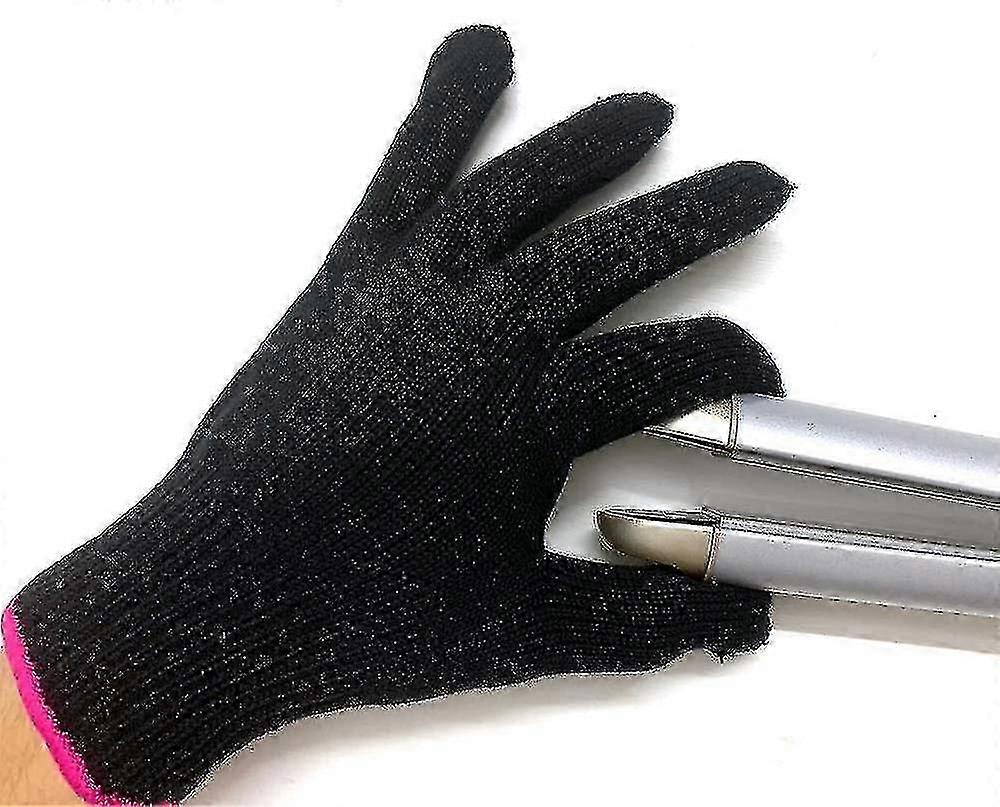 Professional Heat Resistant Glove For Hair Styling Heat Blocking For Curling, Flat Iron And Curling Wand Suitable For Left And Right Hands