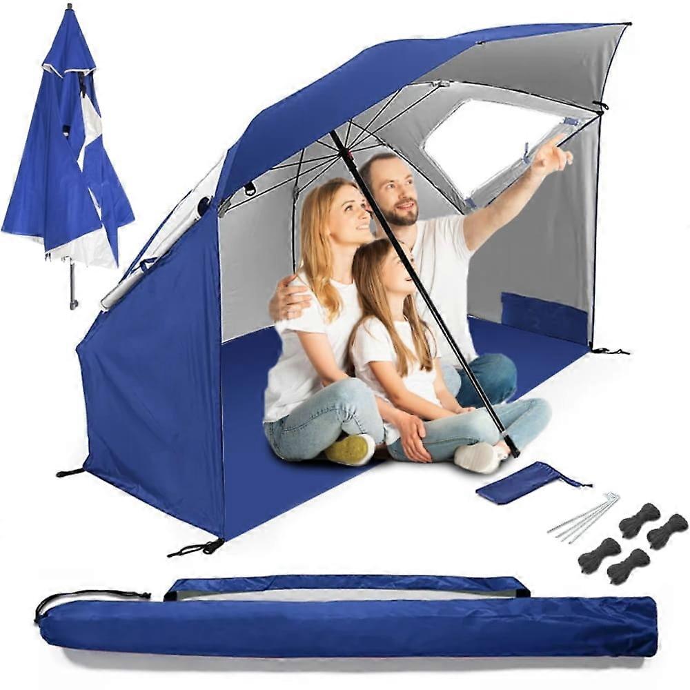 Parasol - XXL - 220x135cm - bleu