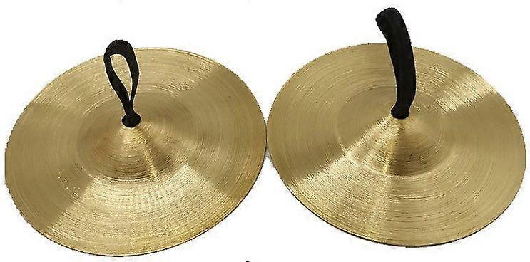 1 Pair Small Copper Cymbals Easy To Learn Finger Kids Cymbals Mini Musical Instruments Percussion Instrument For Early Education
