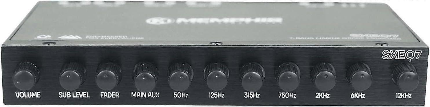 2025 Latest Model MXAEQ7 1/2 Din 7-Band Car Audio EQ Equalizer w/Front, Rear +