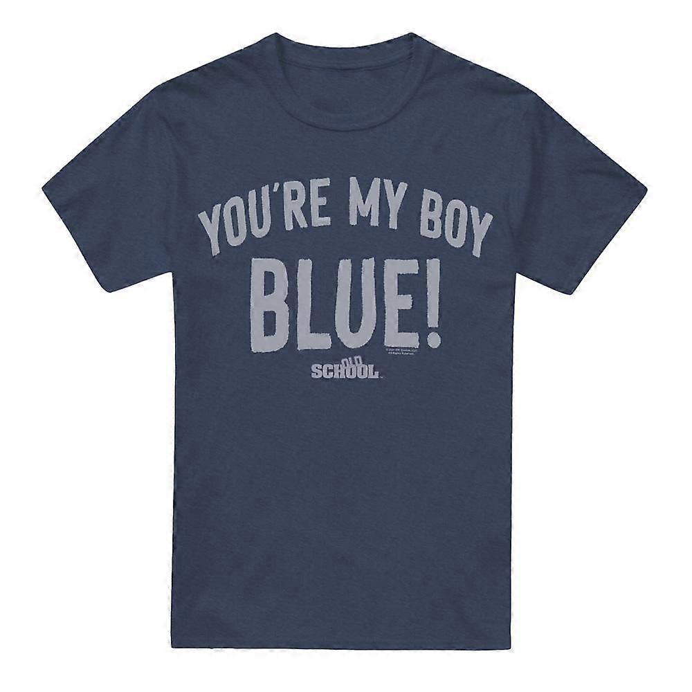 Old School Unisex Vuxen Min Pojke Blå T-shirt
