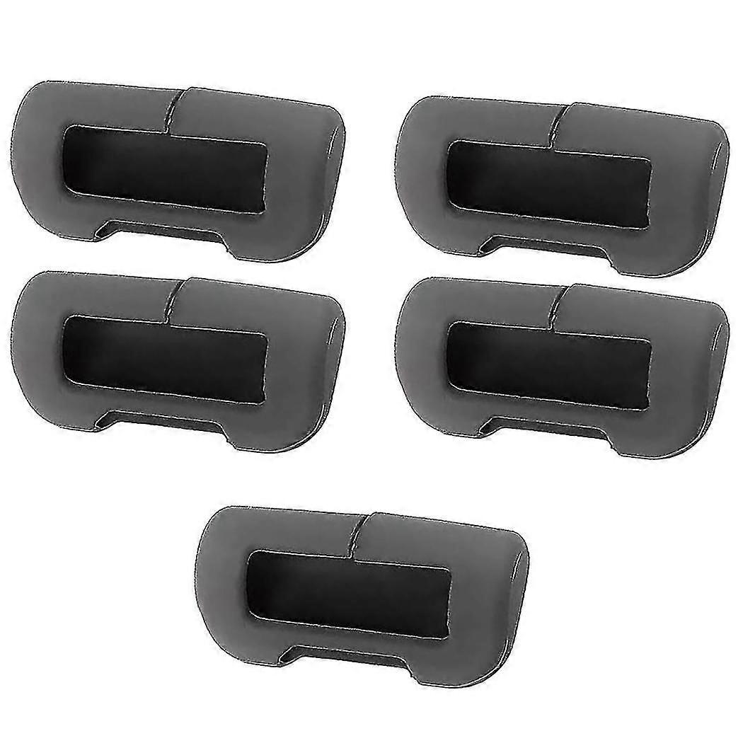 For Tesla Model 3/Y Seat Belt Buckle Protective Cover Silicone Collision Avoidance Black Safety Belt Clip Protector 5PCS