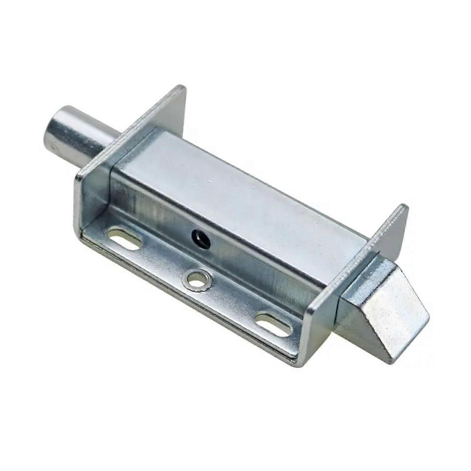 Flush Safety Box Door Bolt Automatic Lock Latch 1 Piece, Durable Metal Construction, Secure Door Security Mechanism