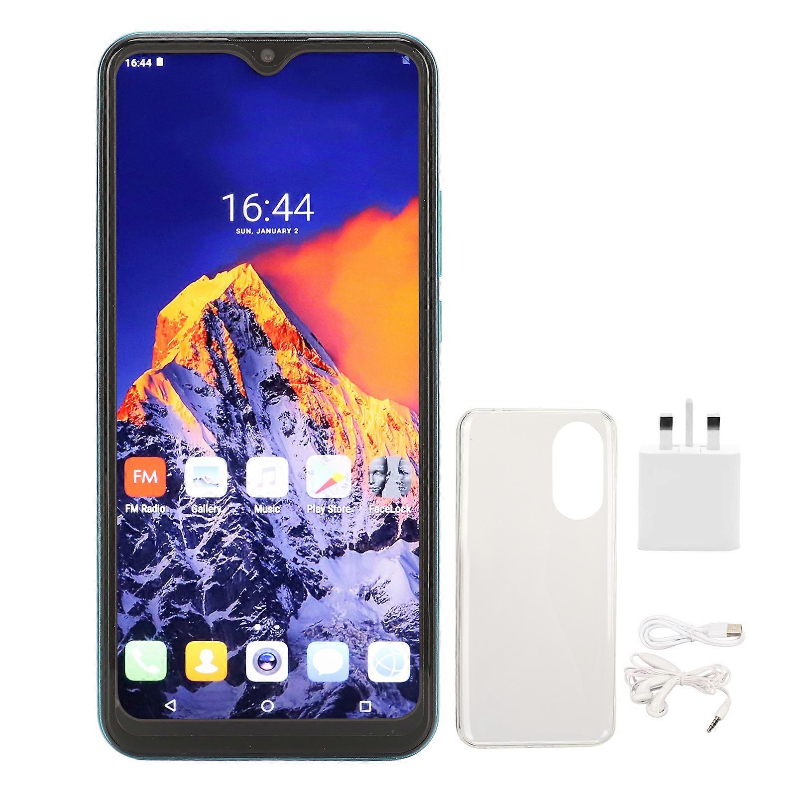 6.5 Inch Smartphone for Android 10 Face Recognition Unlocked RAM 6GB ROM 64GB Dual SIM Ultra Thin Smart Phone