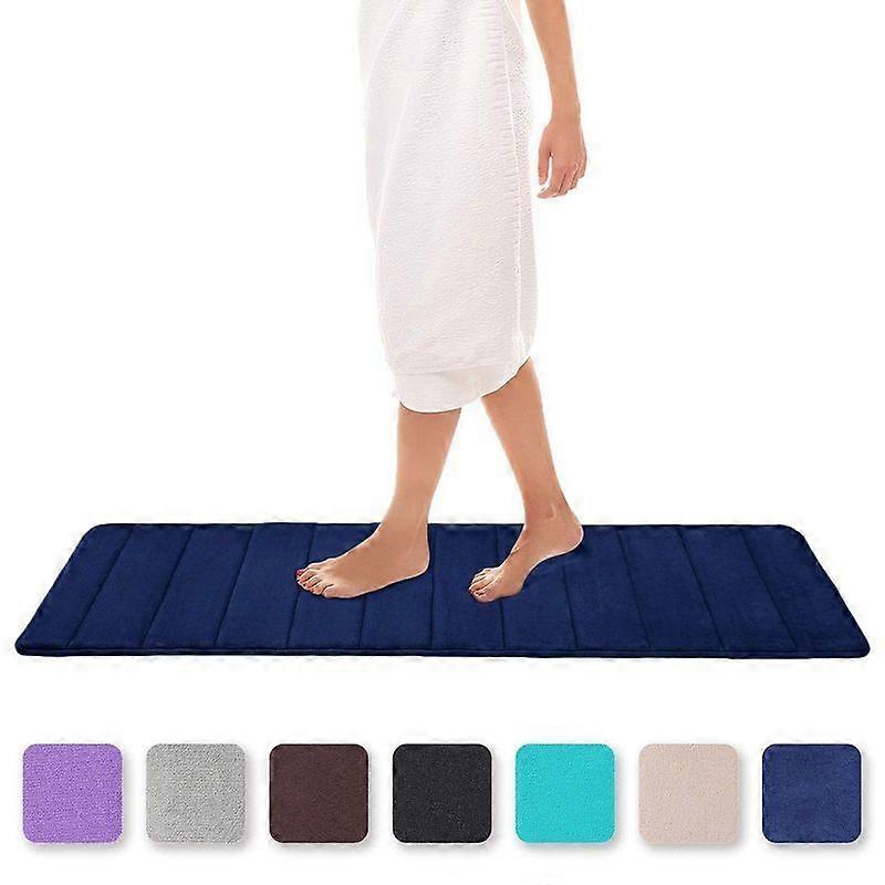 Lebanghui Memory Foam Bathroom Carpet Water-Absorbent Non-Slip Bath Mat Washable Bath Mat