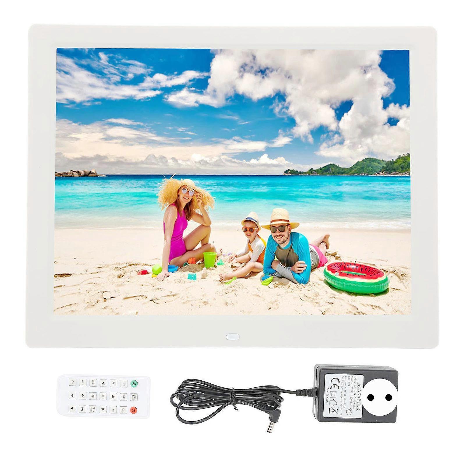 14 Inch Photo Frame HD Support Lantern Slide Video Background Music Clock Calendar Digital Picture Frames 100‑240V