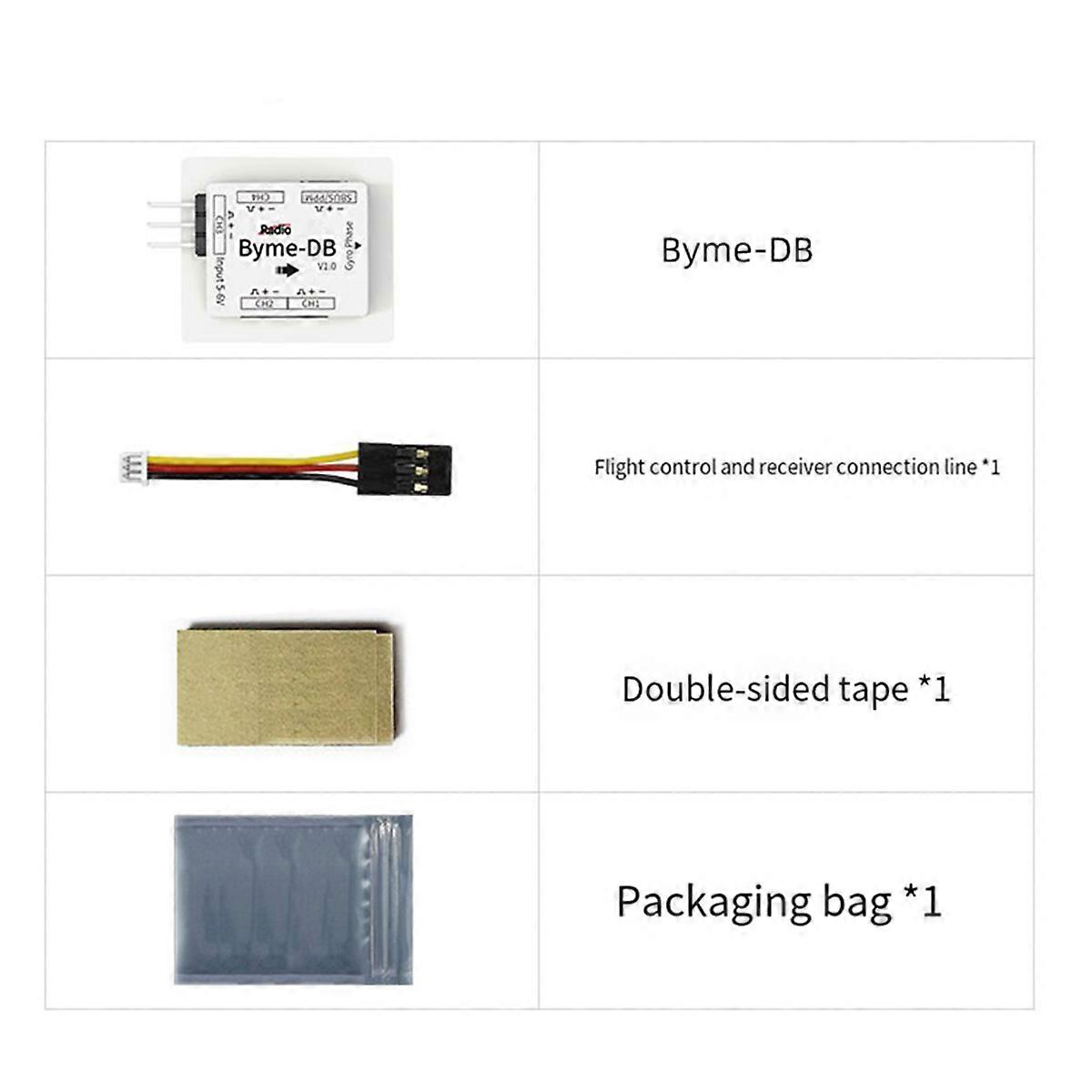 For Radiolink Byme-DB Flight Controller Built-in Gyroscope for Wing Mini Fixed Wing Paper Plane J10 SU27 F22