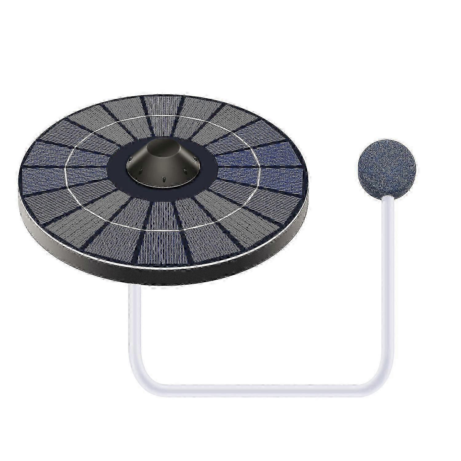 Solar Pond Aerator Oxygen Pump With Air Hose And Bubble Stone Floating Water Pond Aerator Fish Tank Oxygenator For Birdbath Fountain Small Pond Water
