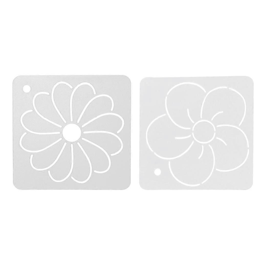 2pcs Square Template Stencils for Embroidery Patchwork Sewing Craft