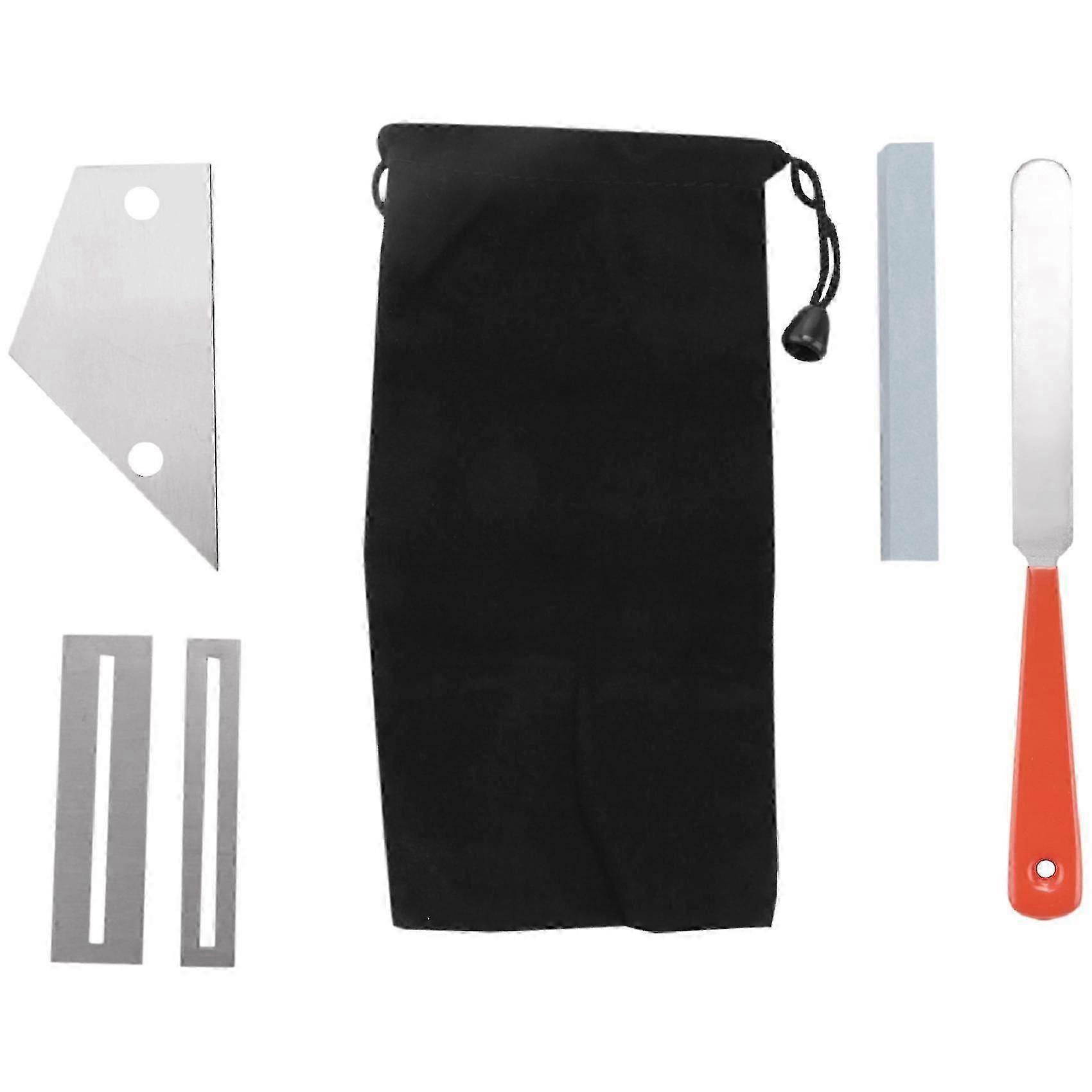Guitar Fret Crowning File Leveling Tool Grinding Protectors Set