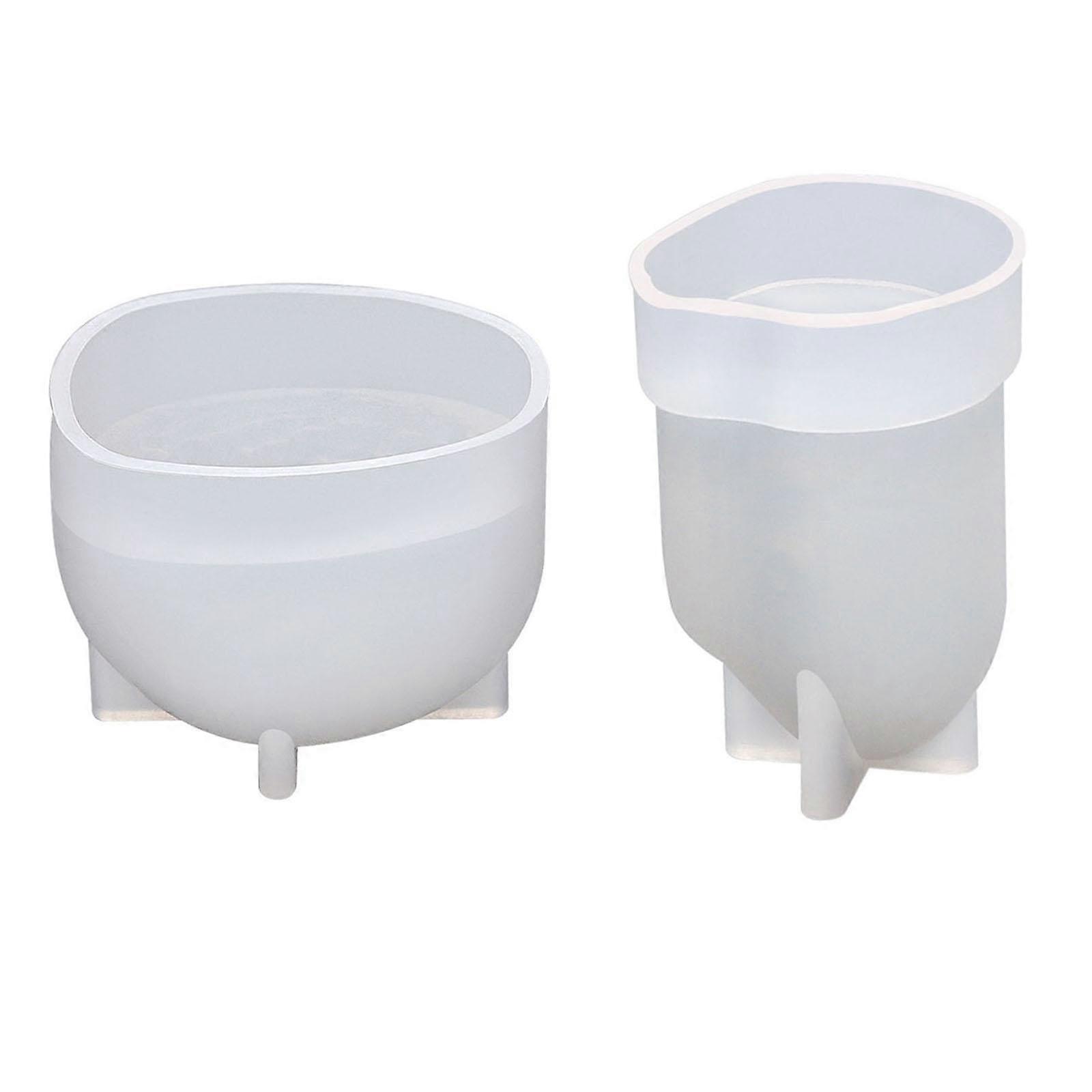 2x Silicone Mold Mould Nonstick Brain Resin Casting Heart Epoxy Practical for