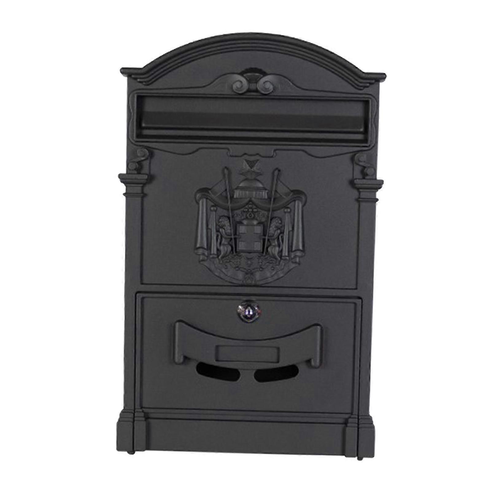 Lockable Postbox Rust-Proof with Spare Keys Vertical Mailbox or Office
