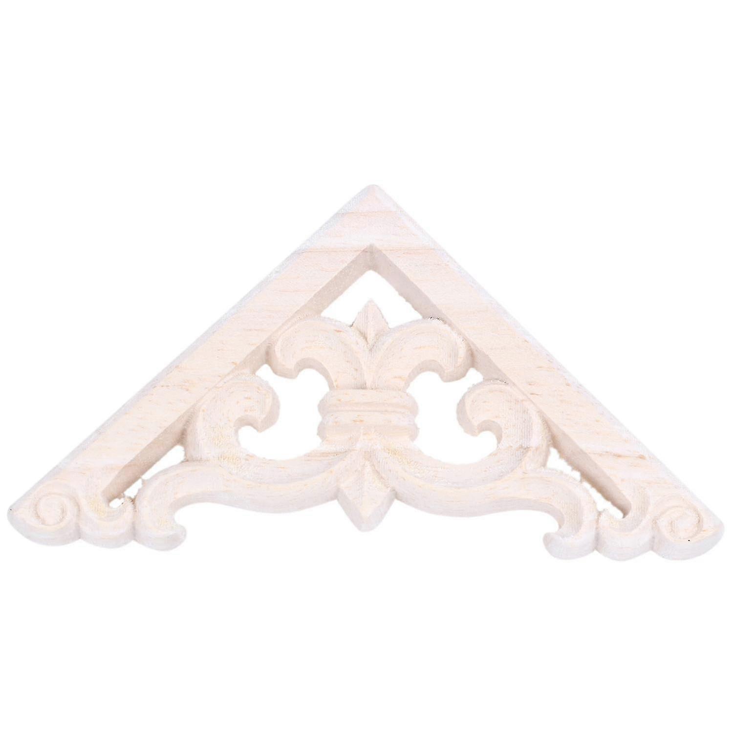 8x8 سنتيمتر الخشب منحوتة زاوية Onlay زين للأثاث ديكور غير مصبوغ (haoyi)