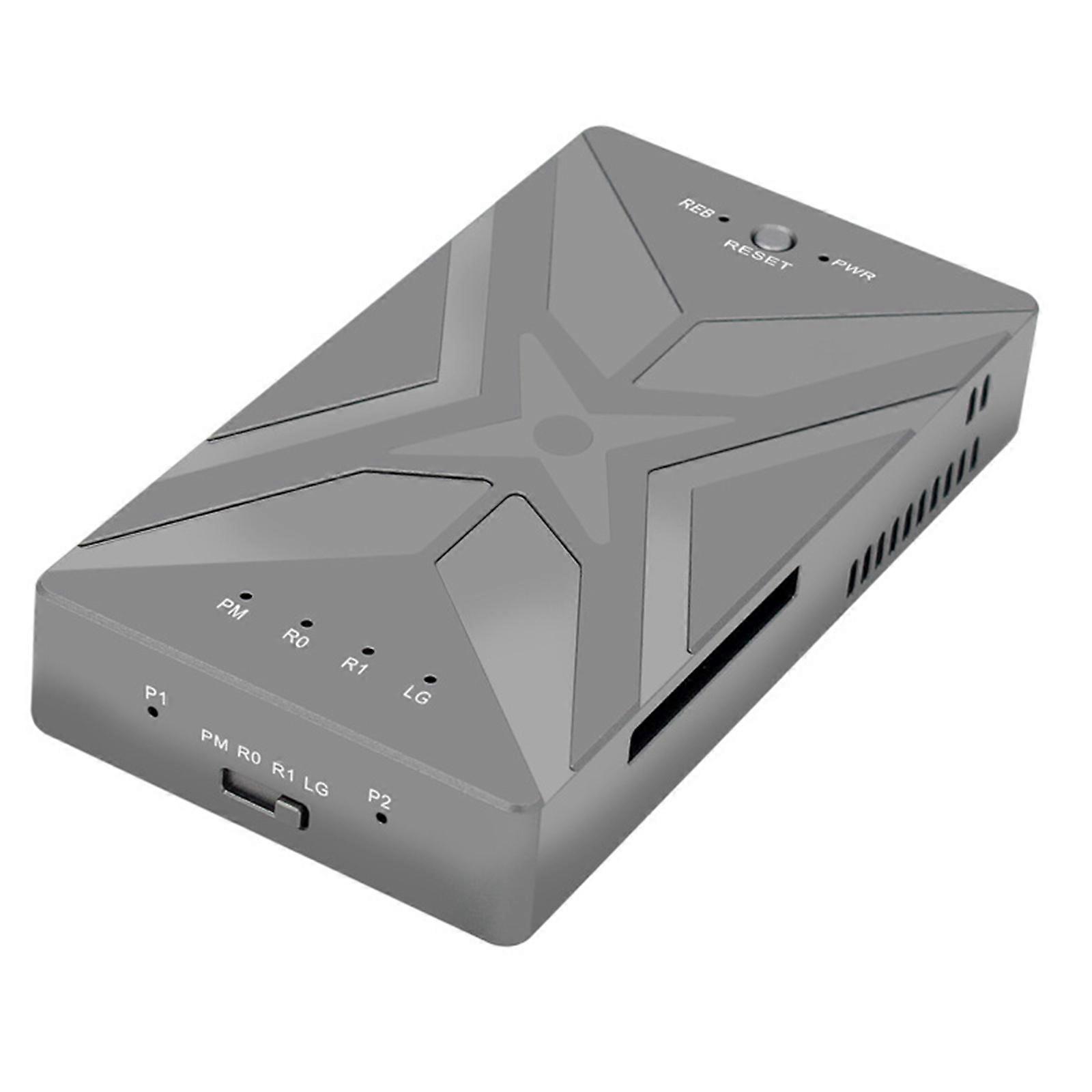 Custodia SSD Dual Bay Raid Array M2 NVME Solid Disk Enclosure USB3.2 20 Gbps Adattatore Type-C per telefono laptop Lega di alluminio multicolore