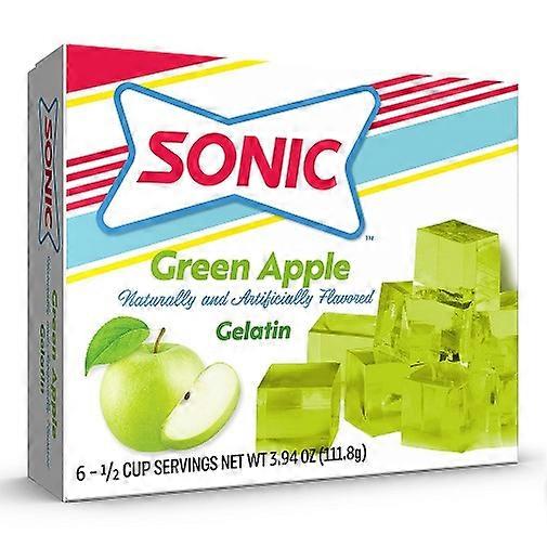 Sonic Gelatin Dessert Mix Green Apple