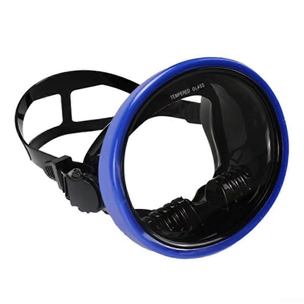 Advanced optical diving mask with soft silicone seal to minimize water ingress Adults only black and blue