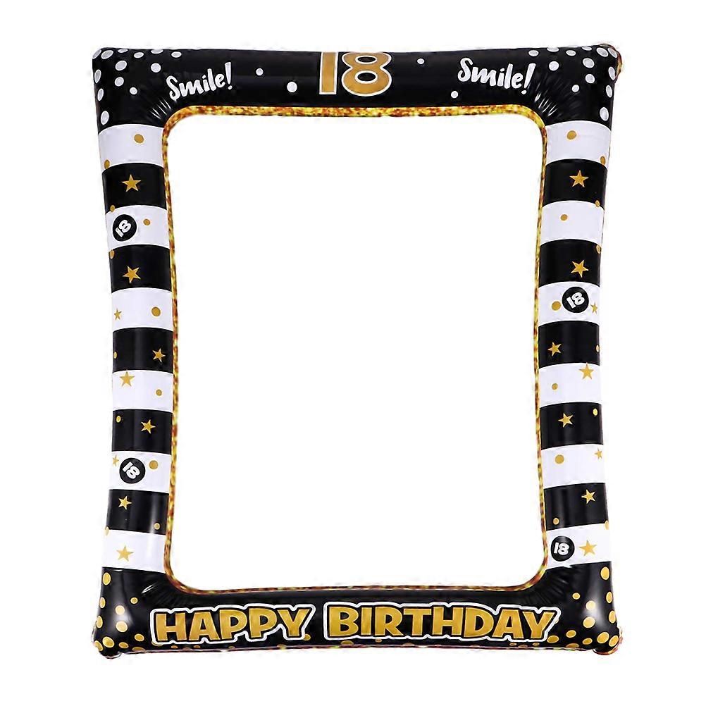 Birthday Photo Frame Made of Plastic for Party Use Assorted Color