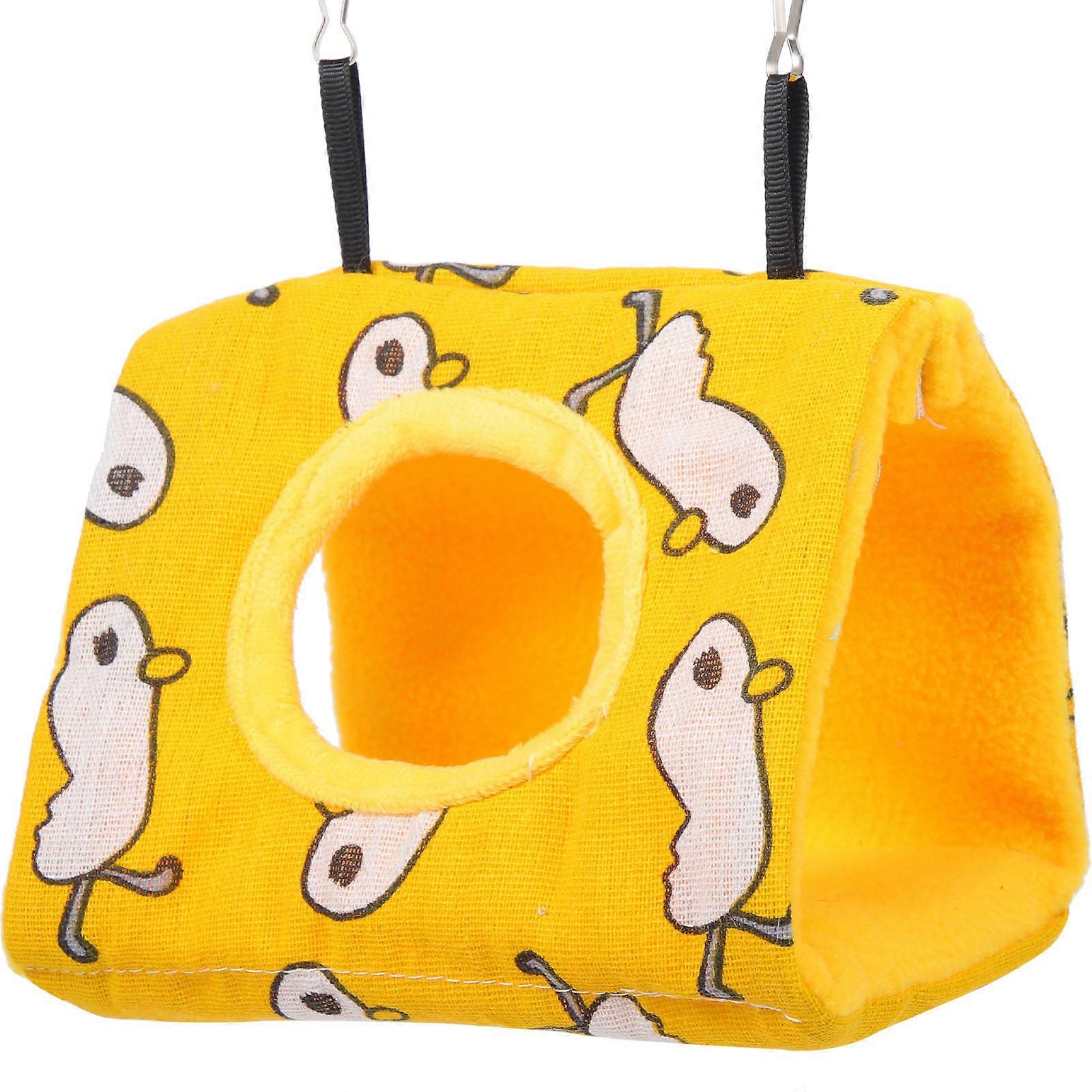 Durable Parrot Hammock Small Hanging Bird Nest Warm Comfortable Sleeping Bed for Canary Lark Yellow Bird Cozy Cage Accessory Indoor Pets