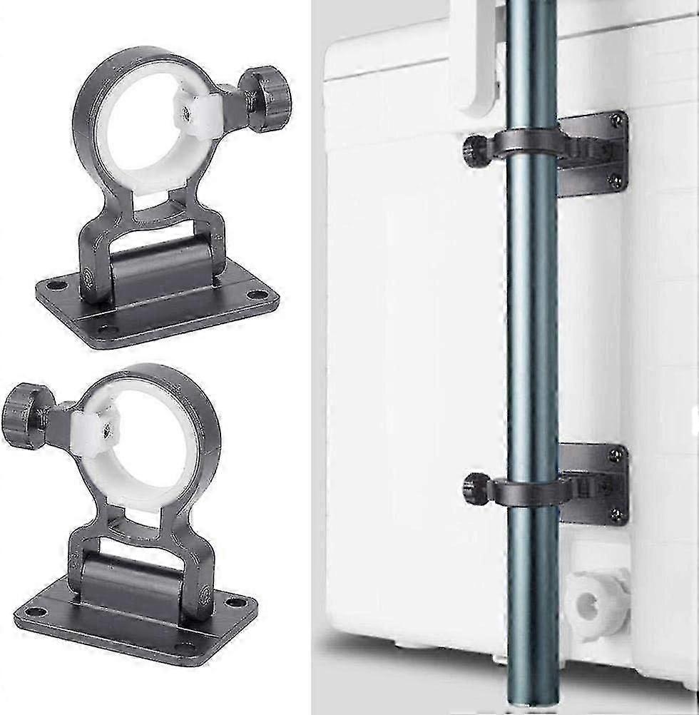 Set Of 2 Parasol Bases - Wall Mounted - Balcony - Removable - Base Support