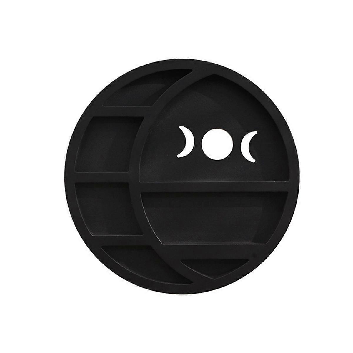 Crescent-Moon Shelf for Crystals Crystal Shelf Display for Wall