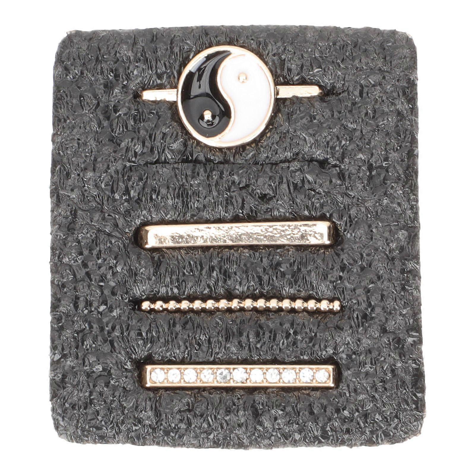Rhinestone Watch Strap Charms Set Lightweight Decorative Band Loops for Personalization