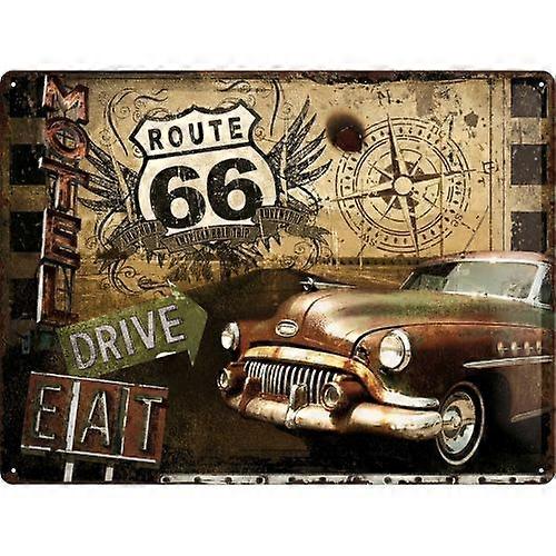 Nostalgic-Art Large Sign Route 66 - Drive