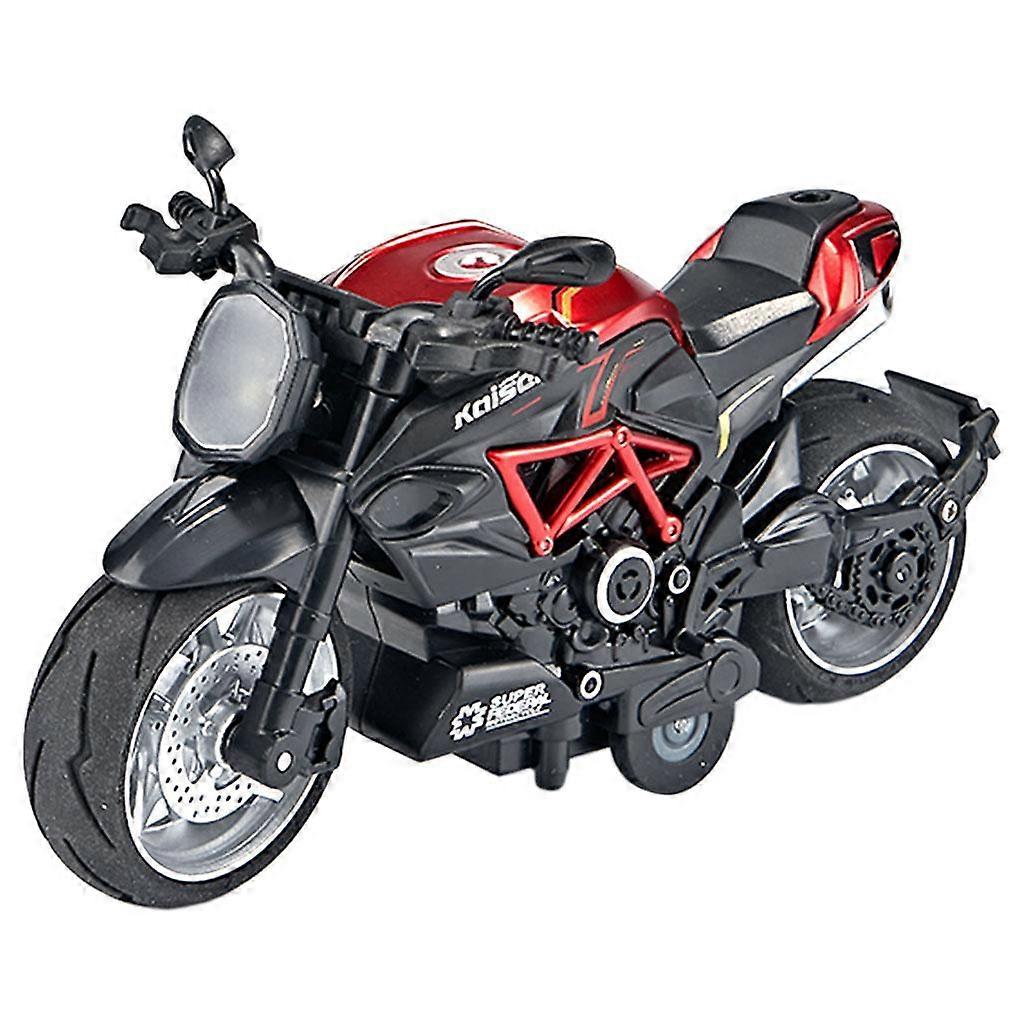 Metal Diecast 1/12 Scale Motorcycle Model Pull Back for Children Collection