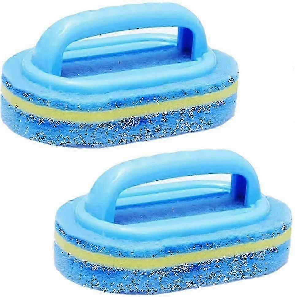 2pcs Cleaning Brush, Bathroom & Kitchen Sponge for Bathtub Sink