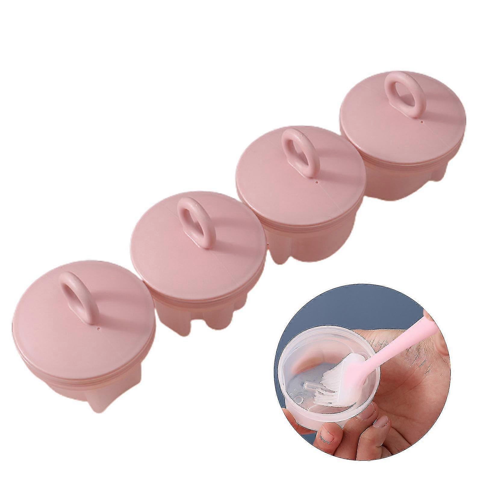 4pcs DIY Easy Release PP Fruit Shape Egg Mold for Kitchen - Pink