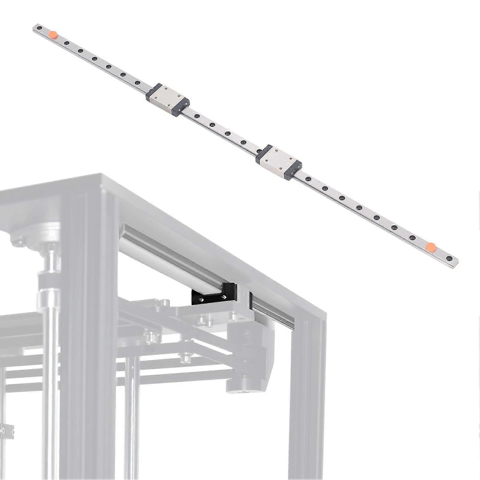 Linear Guide Rail Miniature Linear Bearing Slider Kit MGN7H with 2pcs Slide Block for 3D Printers and CNC Parts 400mm / 15.75in 