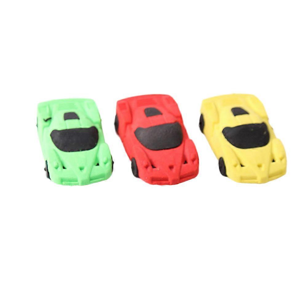 Eraser Kid School Stationery Car Shape Random Color Detachable Design For Homework 8Pcs