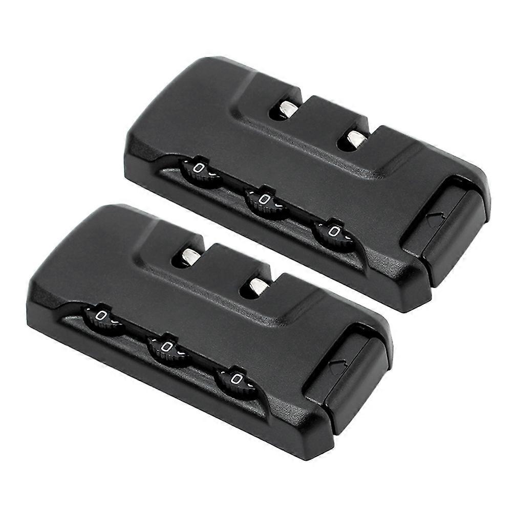Small Luggage Locks Combination Code Secure Fixed Tools for Travel Camping 7.3 x 3.3 x 1.3 cm 2Pcs