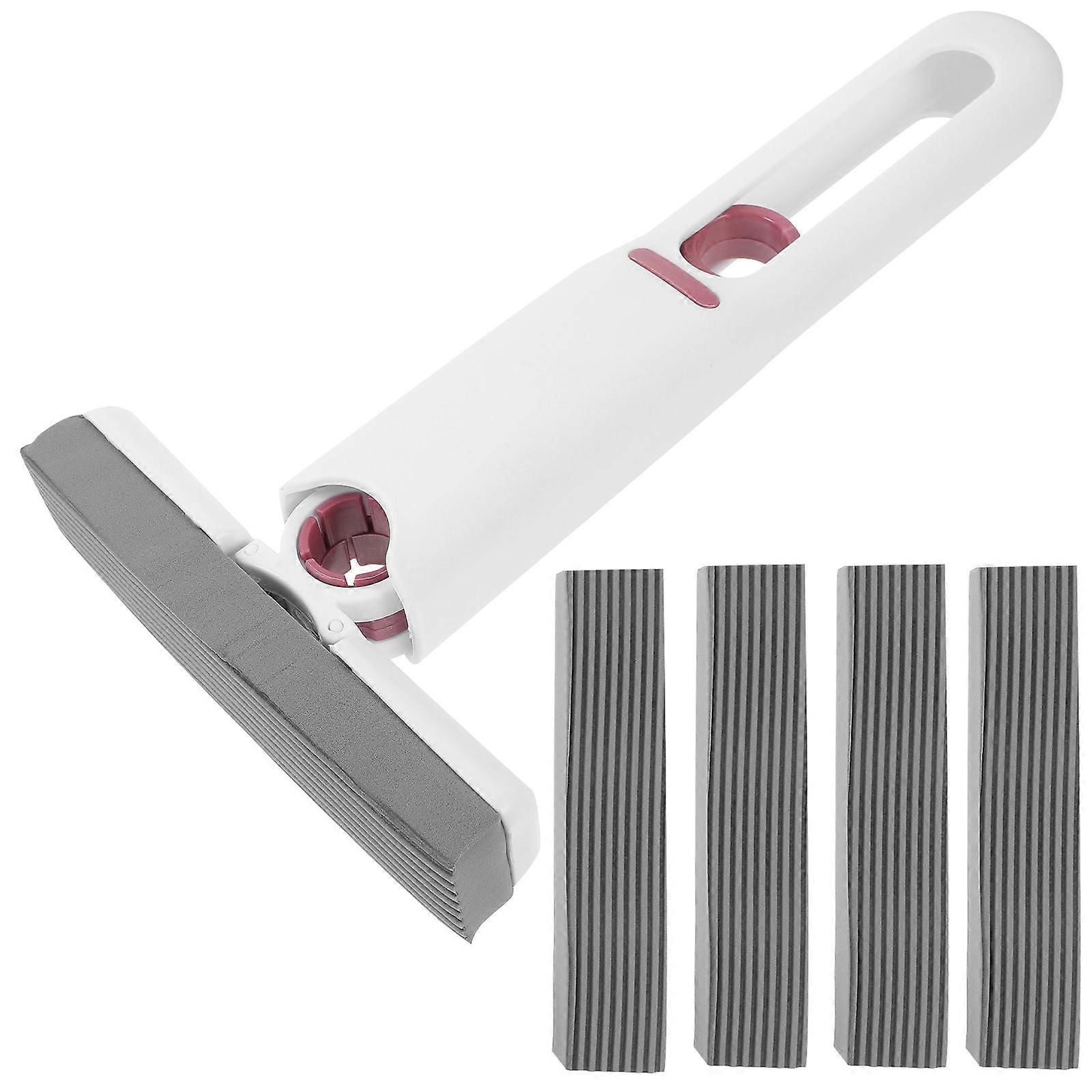 Mini Countertop Mop Handheld Foldable Water-Absorbing Mop for Home Office Use 24.30X4.60X3.70CM Plastic Collodion 1 Set