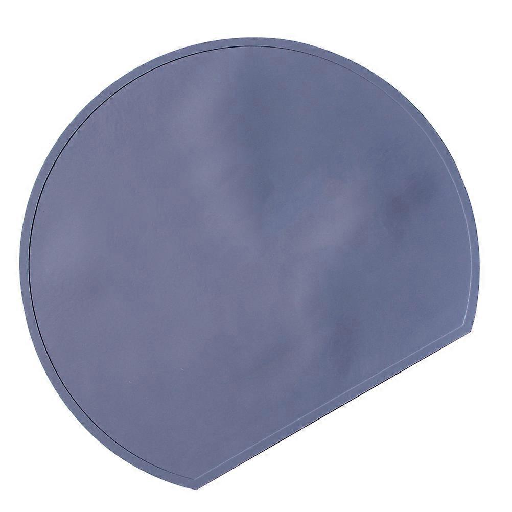 Heat Resistant Silicone Mat Blue Placemat For Home Use 33x38cm Simple Design Tableware Mat 1Pack