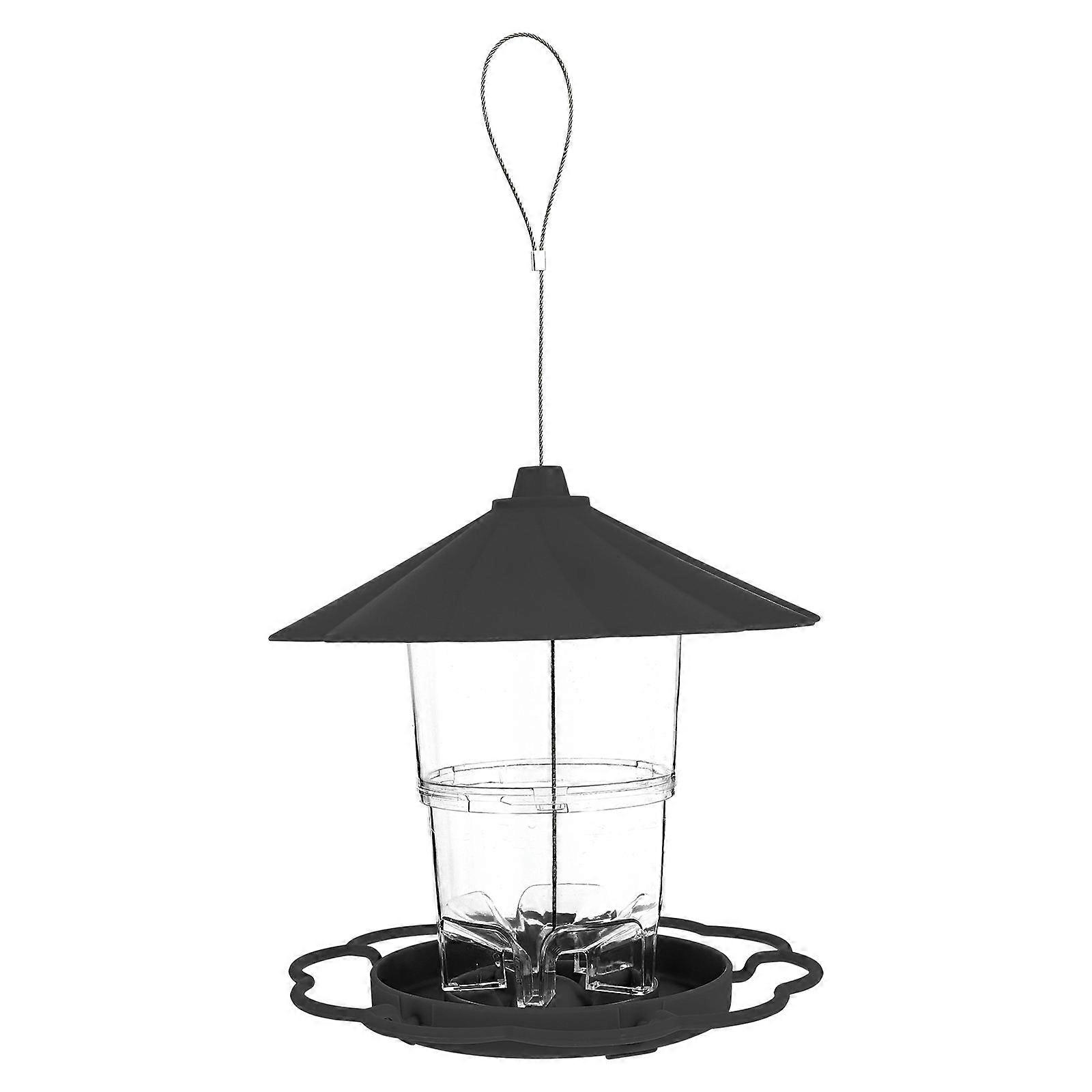 Country Style Bird Feeder Durable Easy to Fill for Outside 1Set