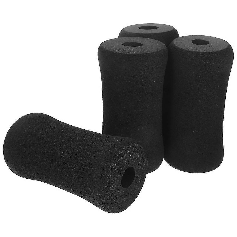 Exercise Foam Roller for Leg Extension Machines Cushioning Black 13.00X7.00X7.00CM Foam Pads 4Set