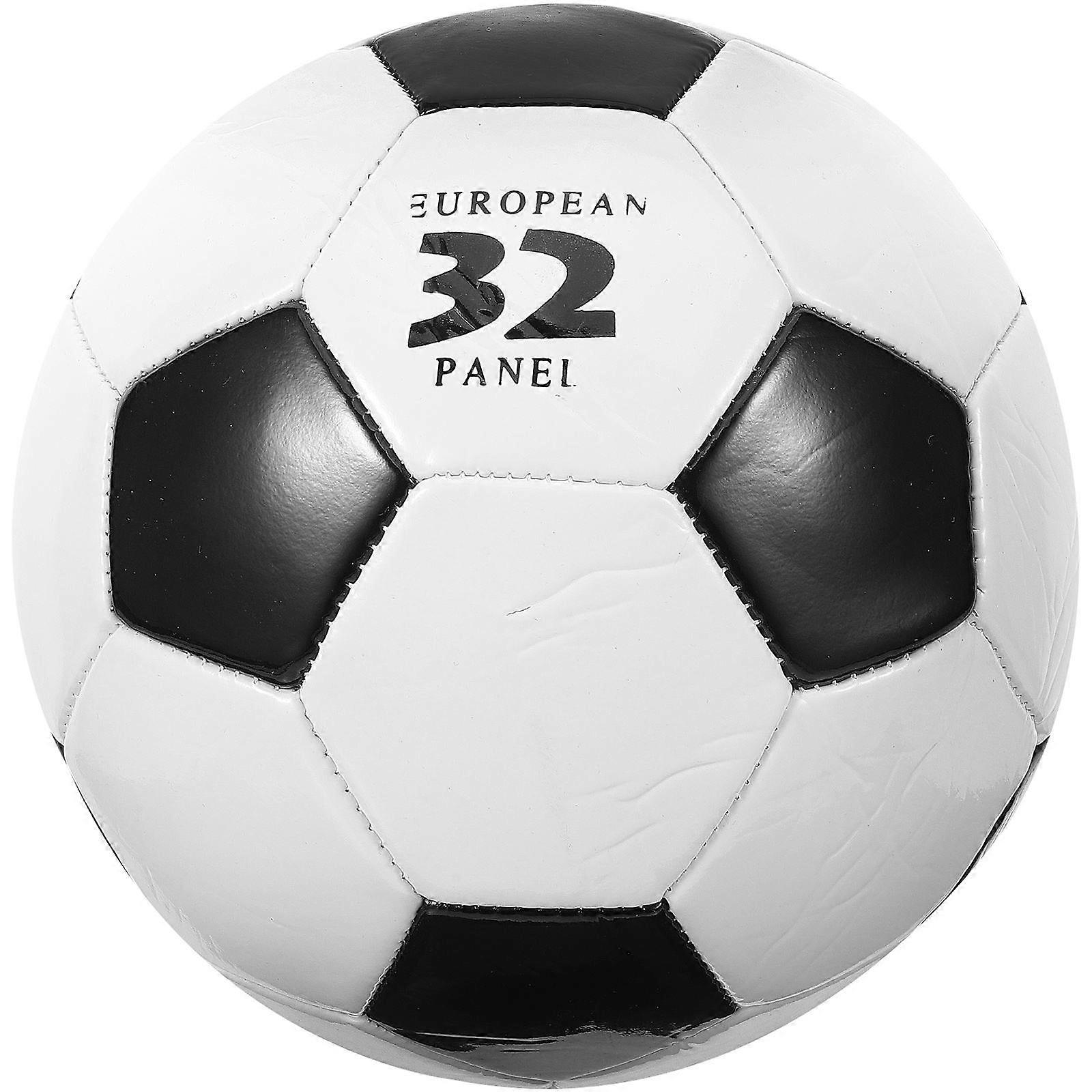 Competition Soccer Ball Training Ball Black PU Sports Interest Cultivation For Training 1Set