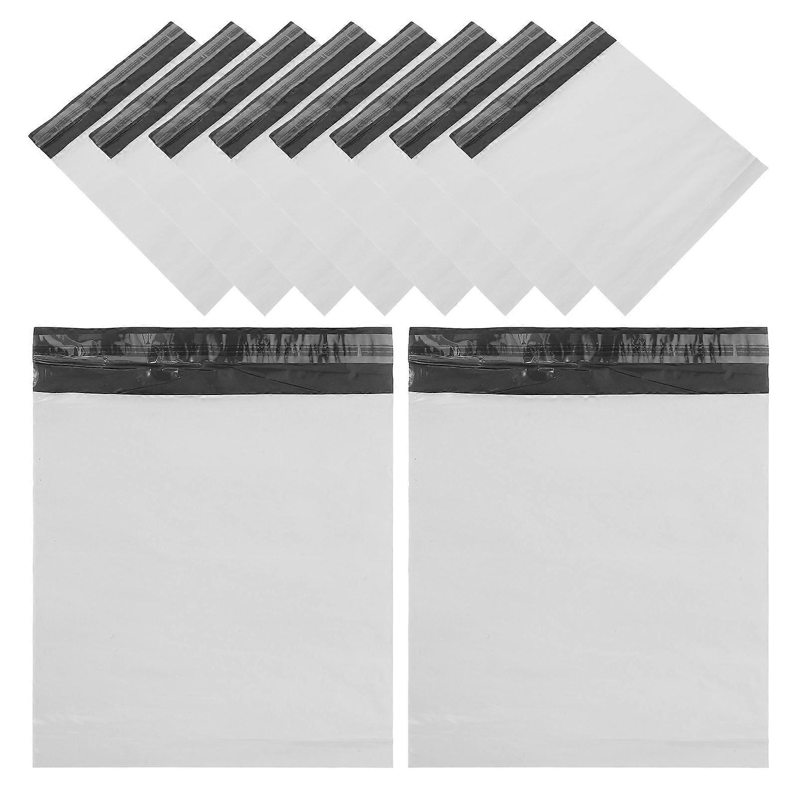 Self Sealing Bag Plastic Packaging Bags Protective Rectangular Individual Shippers White 25x35cm 100Pack