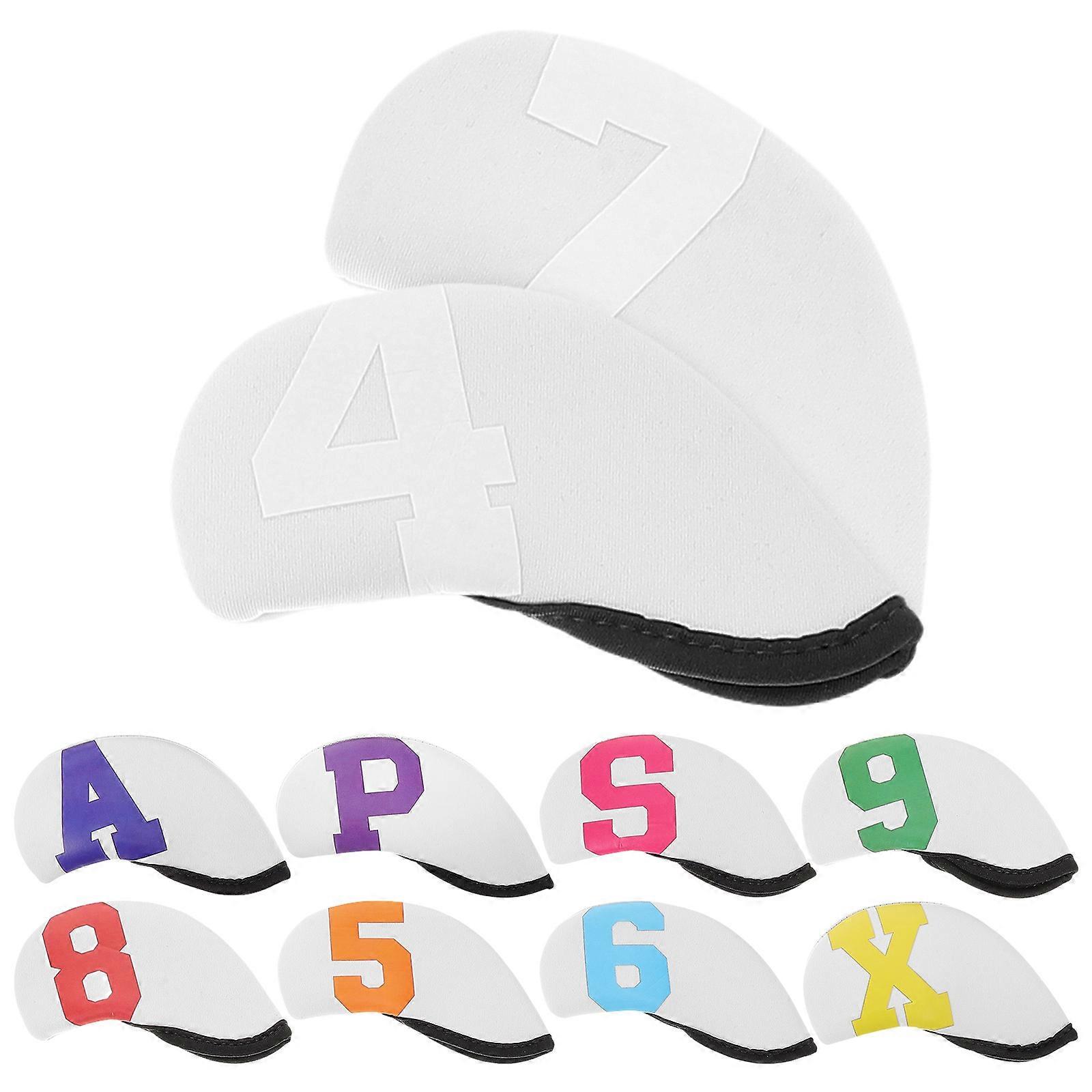 Golf Club Iron καλύπτει προστατευτικά εξαρτήματα για το υλικό νεοπρενίου γκολφ ανθεκτικό στην υγρασία ανθεκτικό στην υγρασία 10Pcs