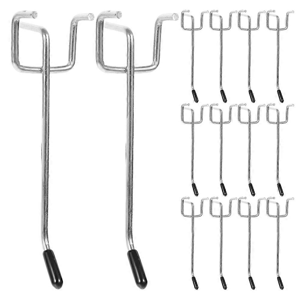 25 Pack Sturdy Supermarket Shelf Hooks for Tool, Key, and Jewelry Organization – Easy Install Pegboard Hooks for Workshops, Garages