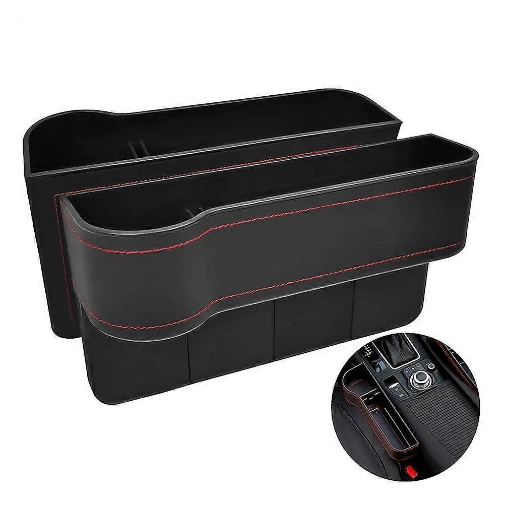 Seat Side Storage Organiser Seat Side Slit Container Organizer Pocket Black 15.5X27CM Sleek Design Drivers
