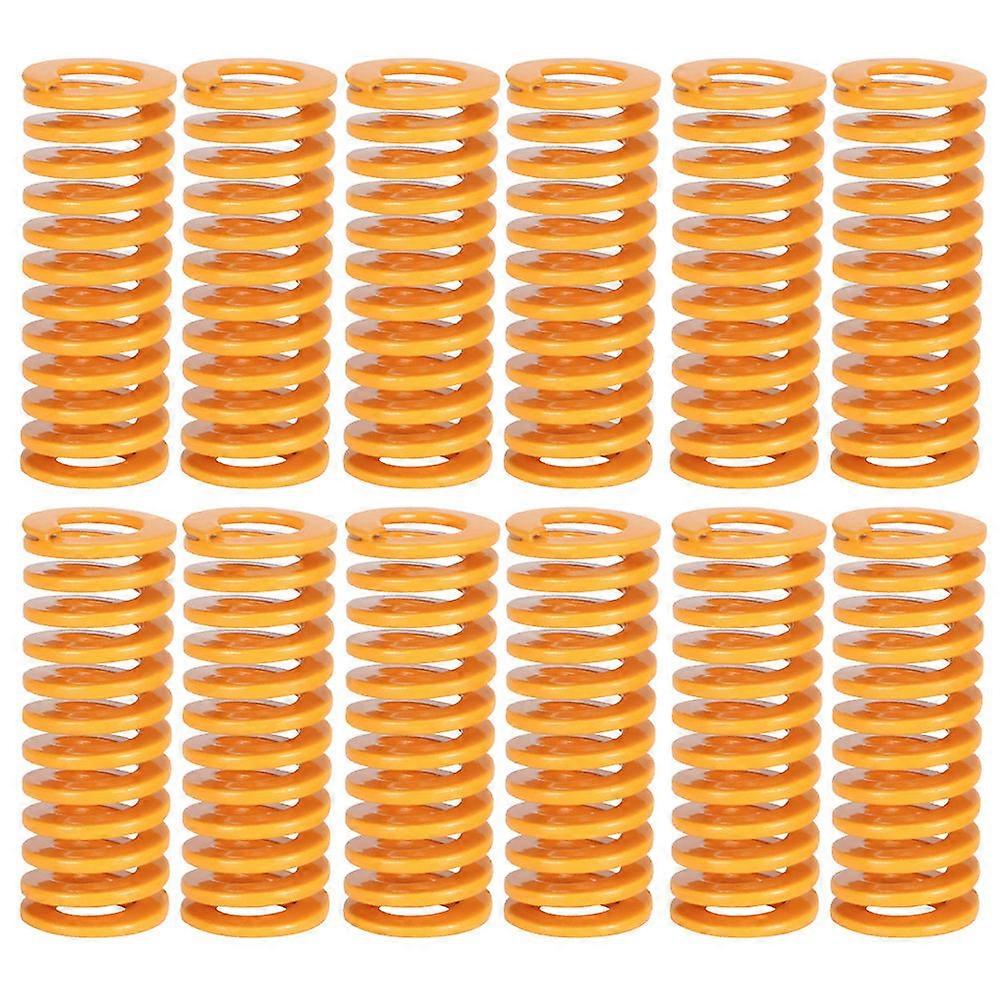 Compression Springs Heated Bed Springs 3D Printer Heatbed Leveling Orange 2.6X0.98CM 12Pcs