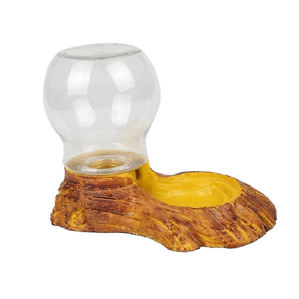 Automatic Reptile Feeder Water Basin 14x7x12cm Resin Material Lizard Tortoise 1Pack