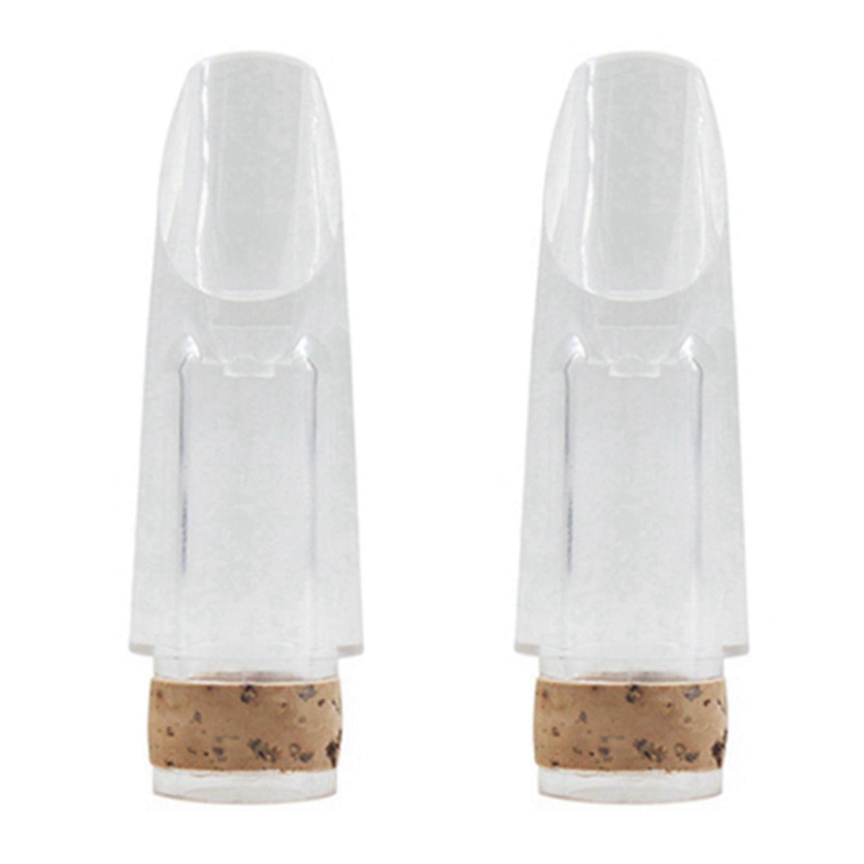 2X B Key Clarinet Mouthpiece ABS Transparent Mouthpiece Clarinet Mouthpiece Wind Instrument Accessor