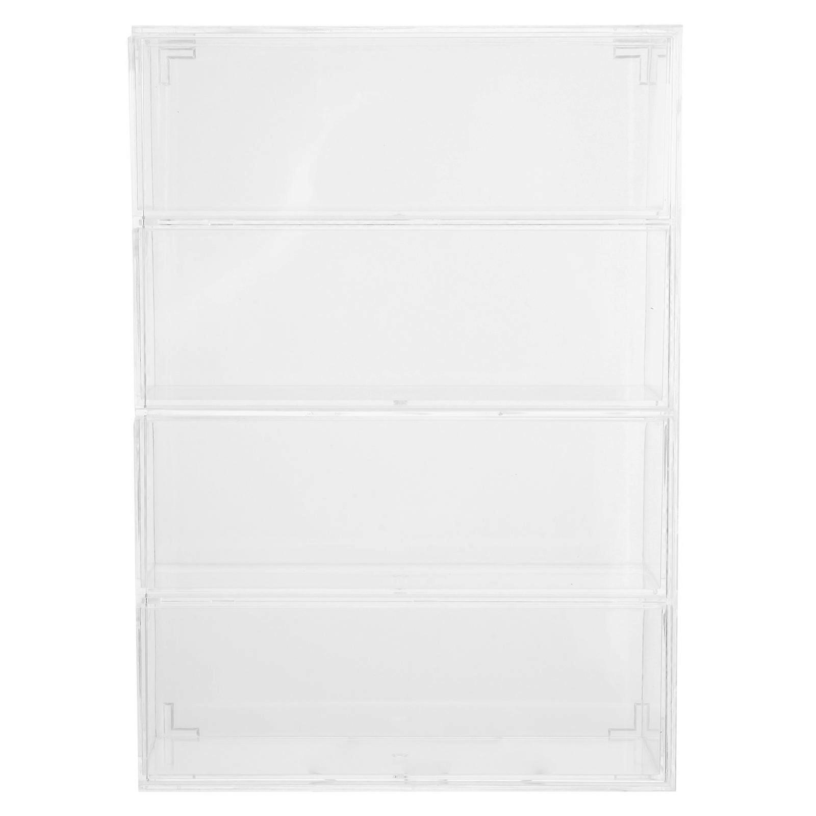 Glasses Storage Case Sunglasses Organizer Transparent Acrylic Drawer-Style Home Use 1Pack