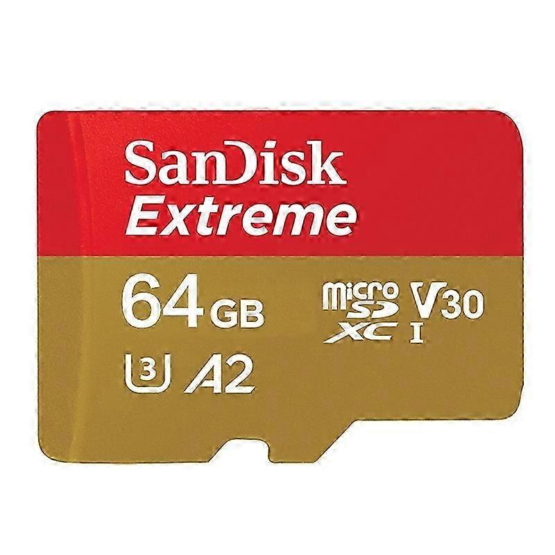 SanDisk U3 Memory Card 64GB(A2), Colour: