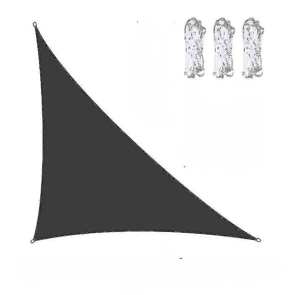 Vela de sombra triangular à prova d'água para cobertura externa de pátio de jardim