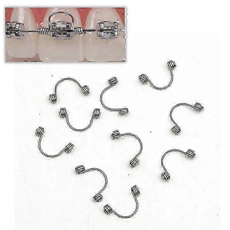10pcs Orthodontic Torque Spring Orthodontic Spring Stainless Steel Dental Supply Orthodontic Bracket