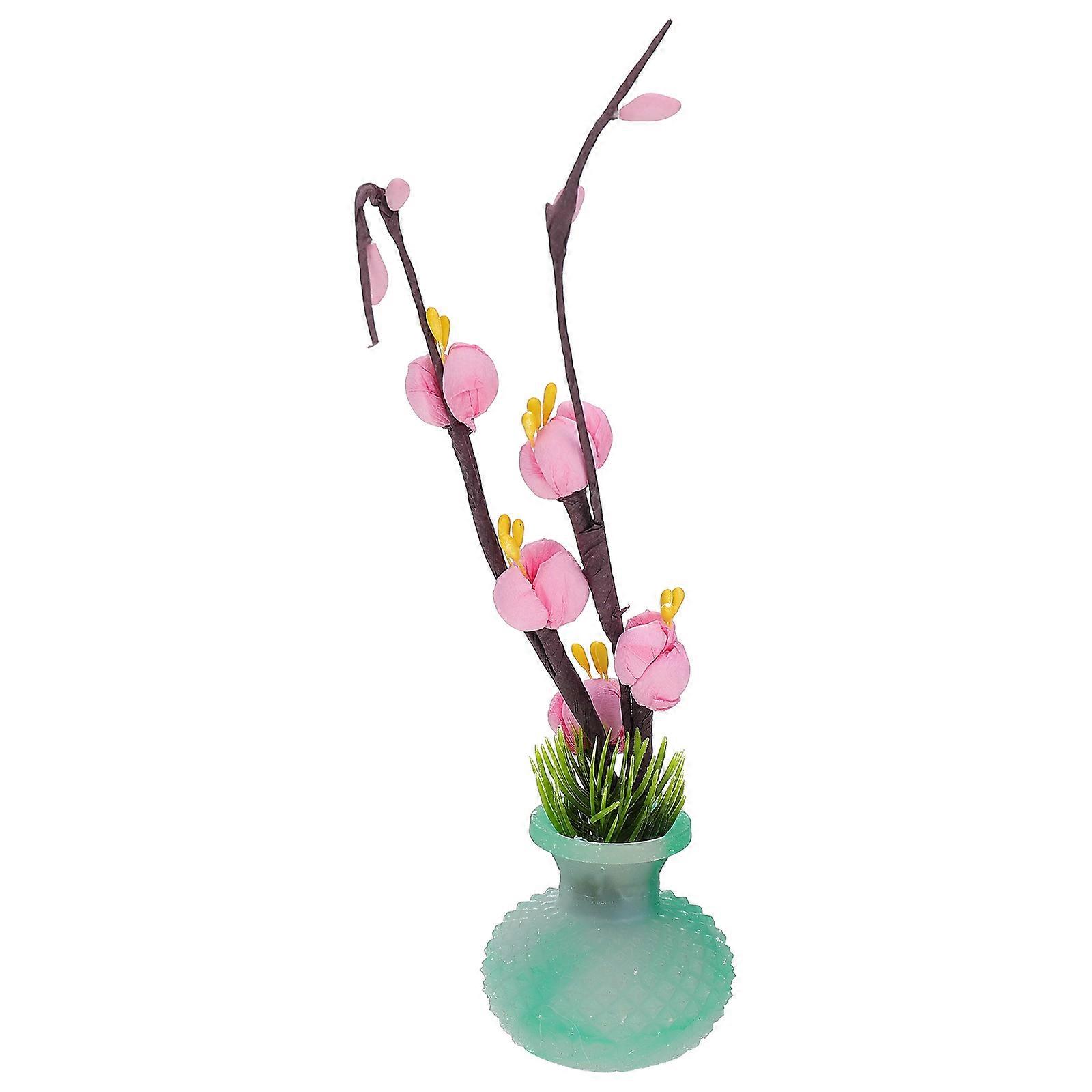 Sashimi Serving Plate Decoration Sushi Restaurant Flower Shape Pink 21x4.5x4.5cm Dish Adornment 1Set